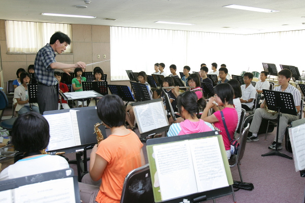 광철중 관악부 연습